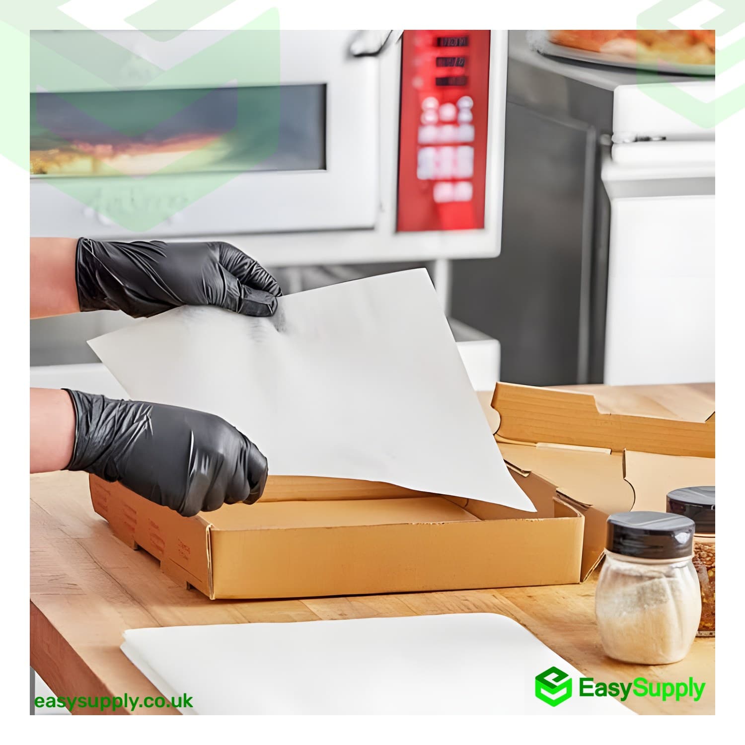 12" White Pizza Box Liners 