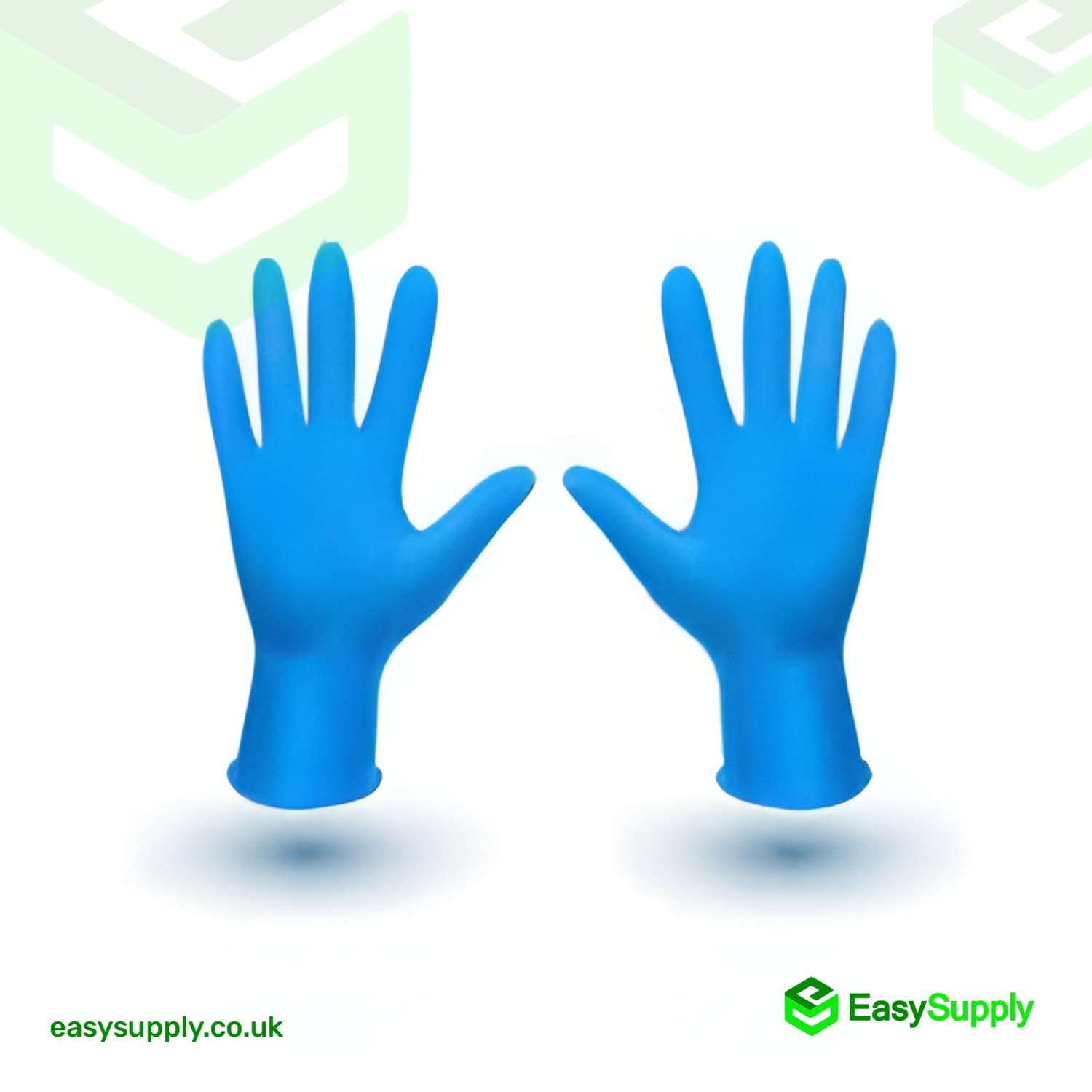 Blue Nitrile Gloves Powder Free Large